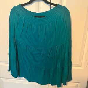 CAFO Teal Textured skirt